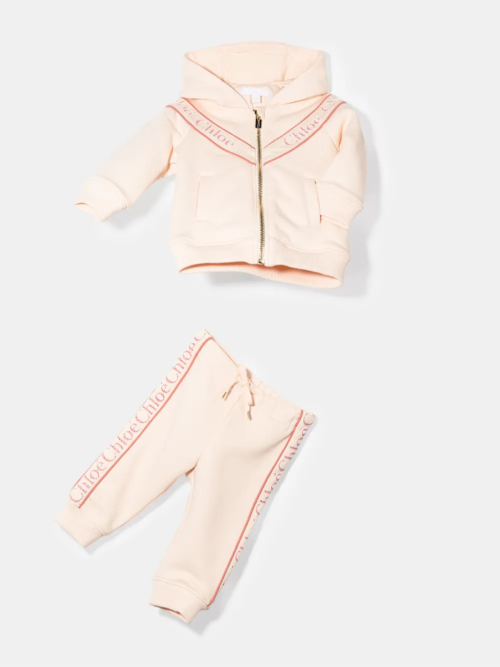 фото Chloé kids спортивный костюм с логотипом