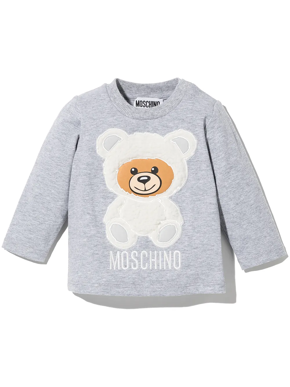 фото Moschino kids футболка teddy bear с длинными рукавами