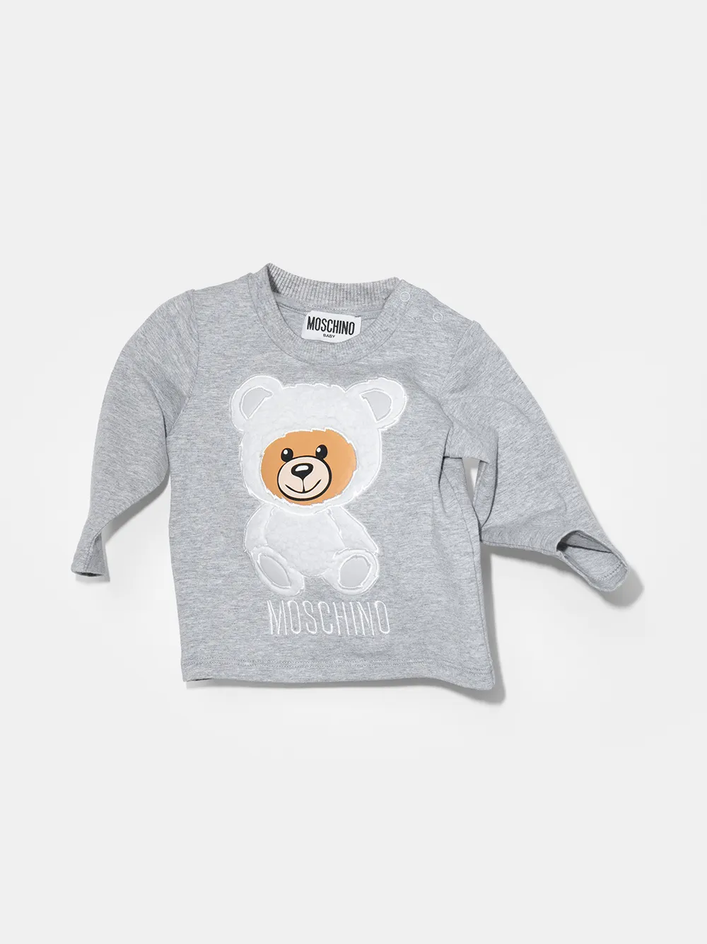 фото Moschino kids футболка teddy bear с длинными рукавами