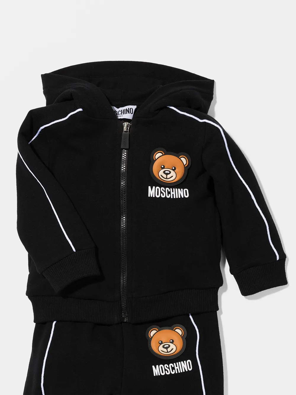 фото Moschino kids спортивный костюм с нашивкой teddy bear