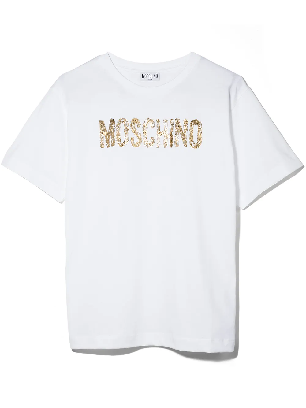 фото Moschino kids футболка с логотипом