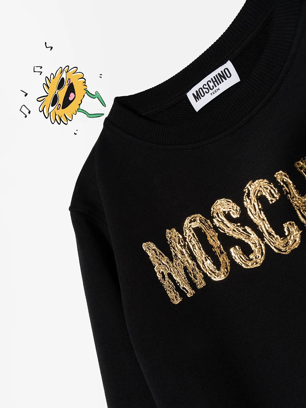 фото Moschino kids толстовка с логотипом