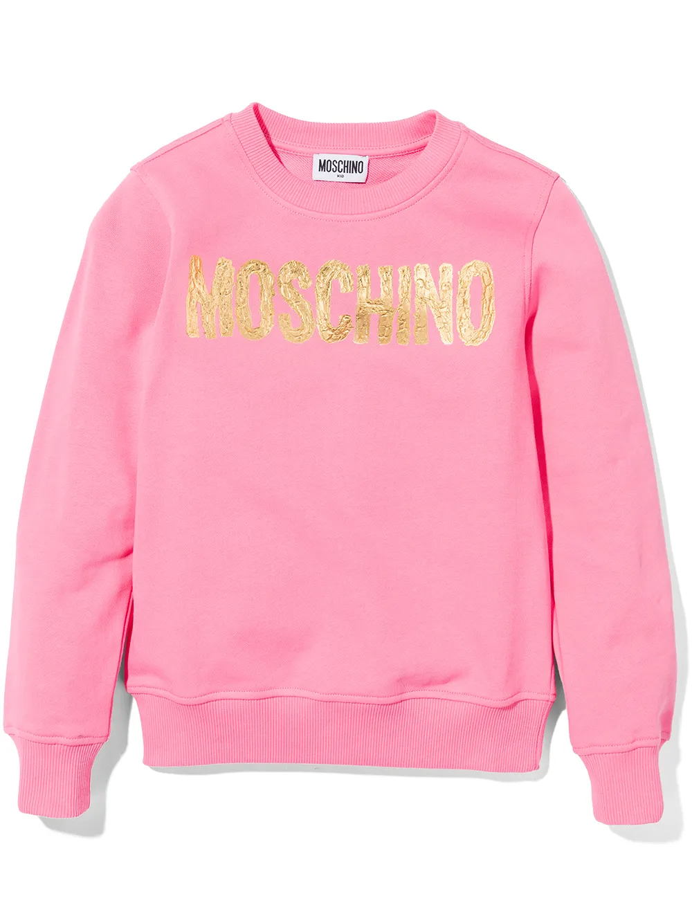 фото Moschino kids толстовка с фактурным логотипом