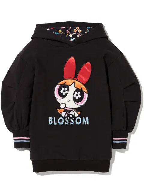 Monnalisa Blossom print sweatshirt dress
