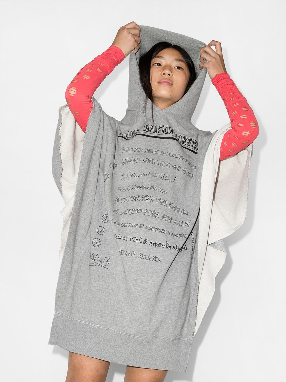 фото Mm6 maison margiela kids худи с принтом