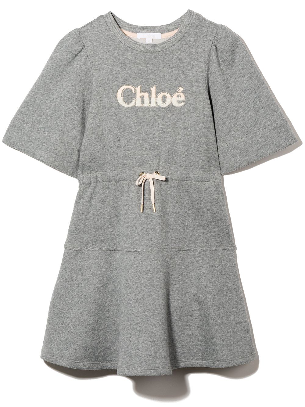 фото Chloé kids платье с кулиской и логотипом