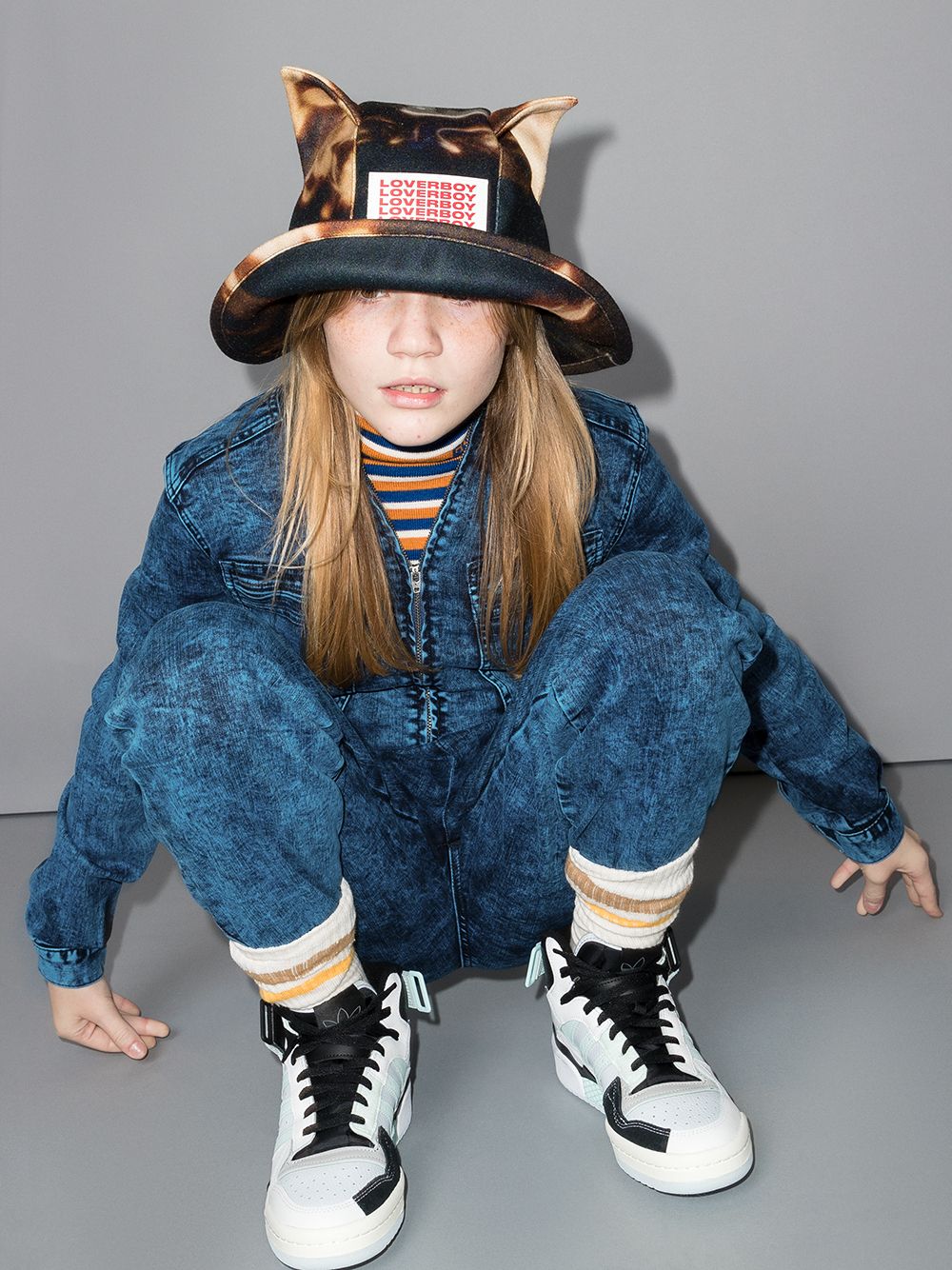 фото Stella mccartney kids джинсовый комбинезон с длинными рукавами