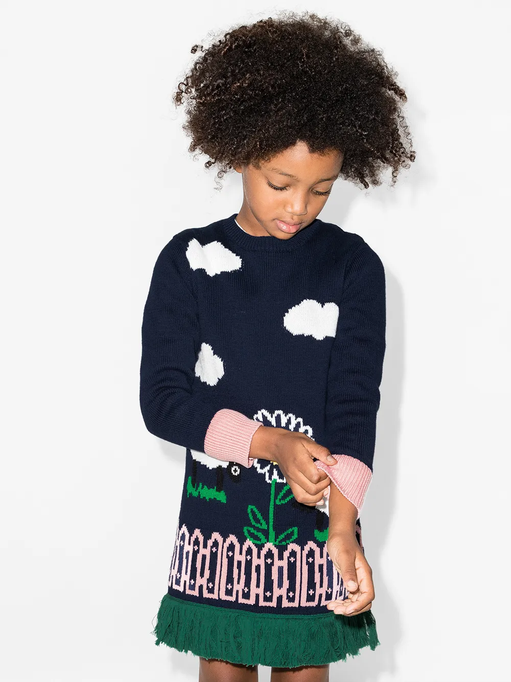 фото Stella mccartney kids платье вязки интарсия