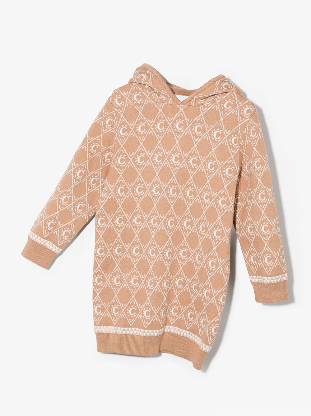 фото Chloé kids трикотажное платье с узором