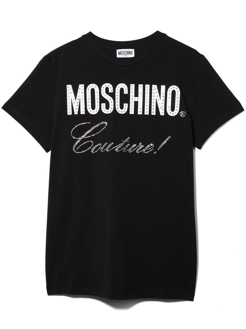 фото Moschino kids футболка couture! со стразами