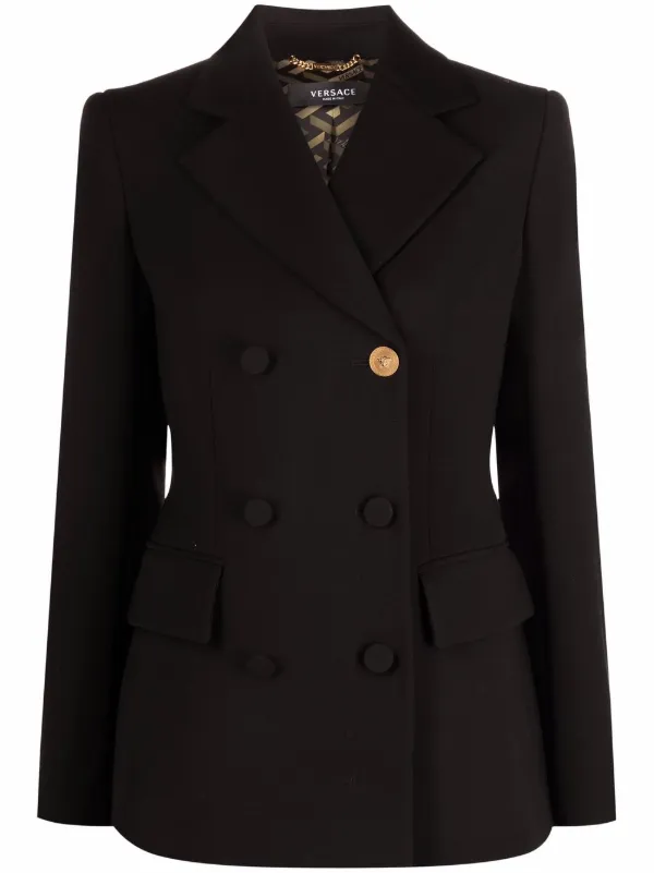 versace double breasted blazer