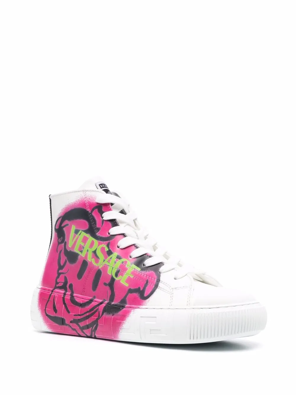 фото Versace высокие кеды greca medusa smile