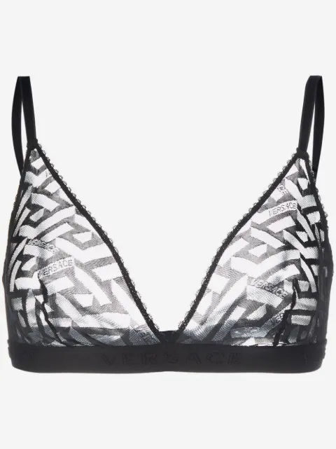 Versace Greca Signature bralette i tyl
