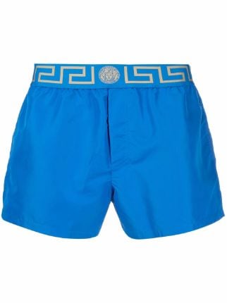 greca border short swim shorts