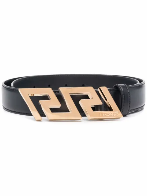 Versace Greca Key engraved buckle belt