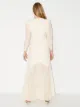 Rixo Fleur lace V-neck gown