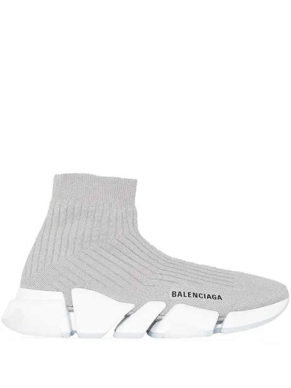 Balenciaga Speed 2.0 sock style sneakers women Fabric Fabric Rubber 35 Grey