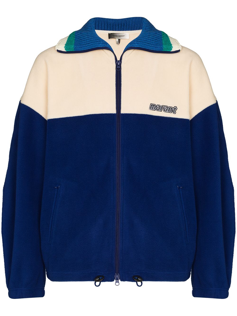 

Isabel Marant panelled zip-up sport jacket - Blue