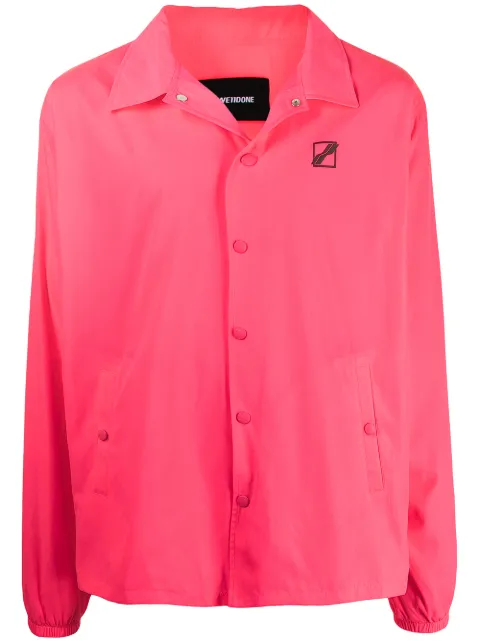 We11done logo-print shirt jacket