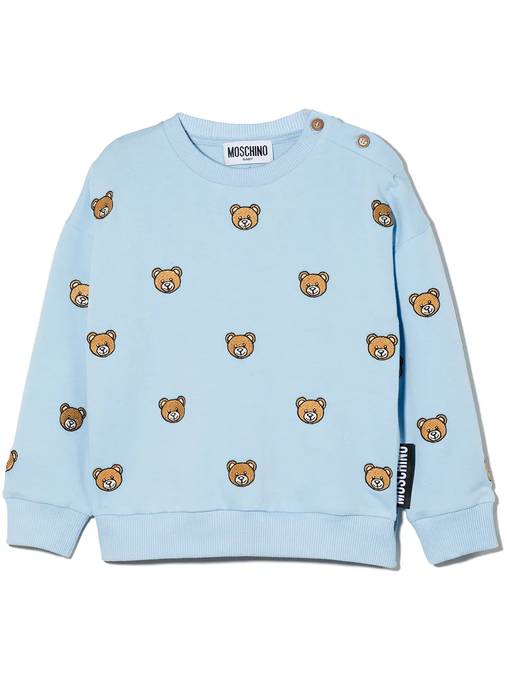 

Moschino Kids suéter con motivo Teddy Bear - Azul