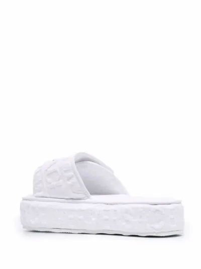 white platform slides