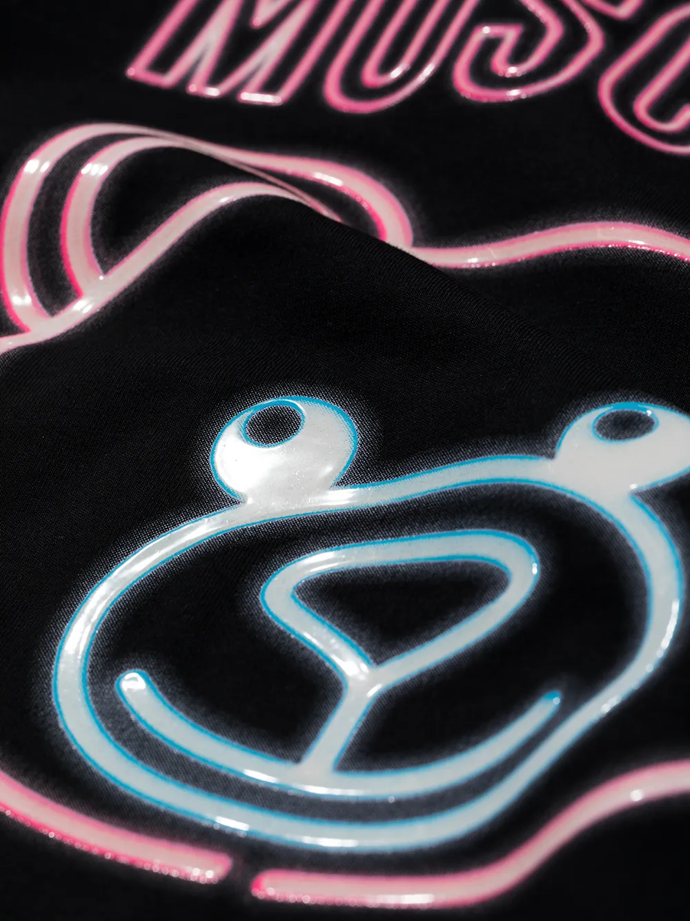 фото Moschino kids футболка с принтом neon teddy