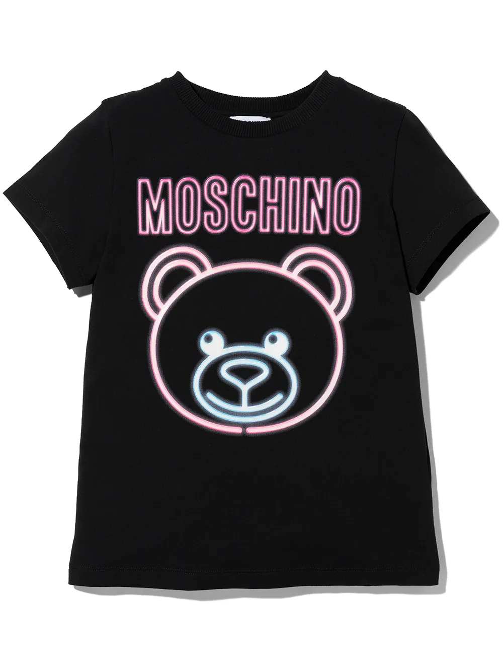 фото Moschino kids футболка с принтом neon teddy