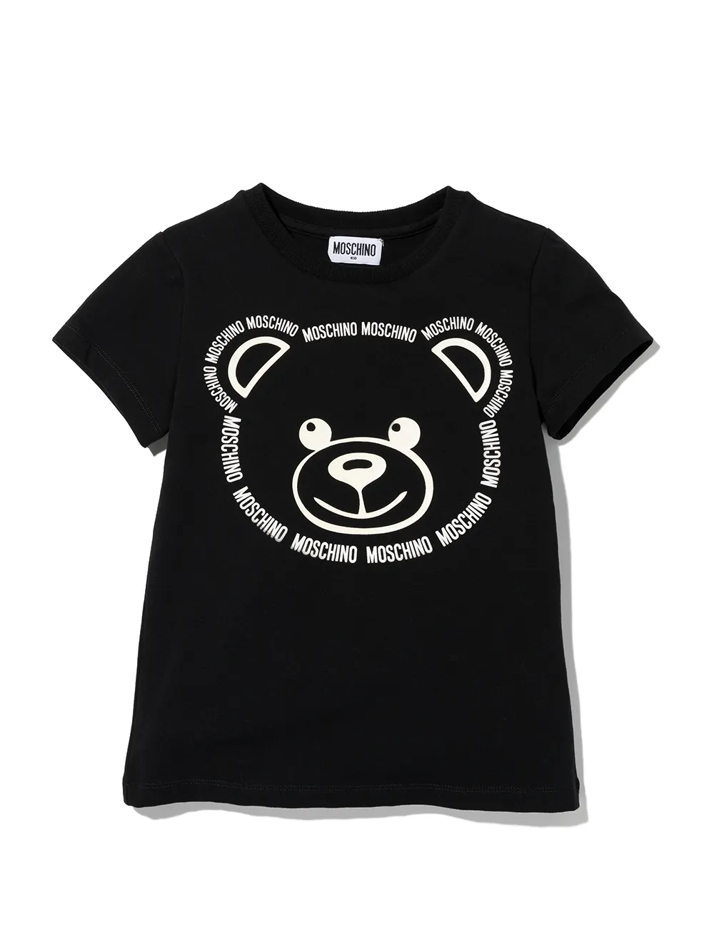 фото Moschino kids футболка с принтом teddy bear