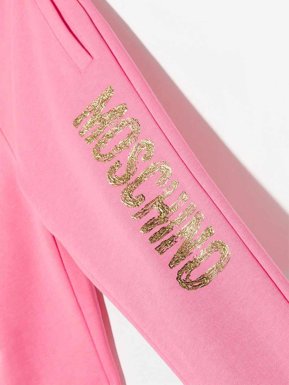 фото Moschino kids спортивные брюки с фактурным логотипом