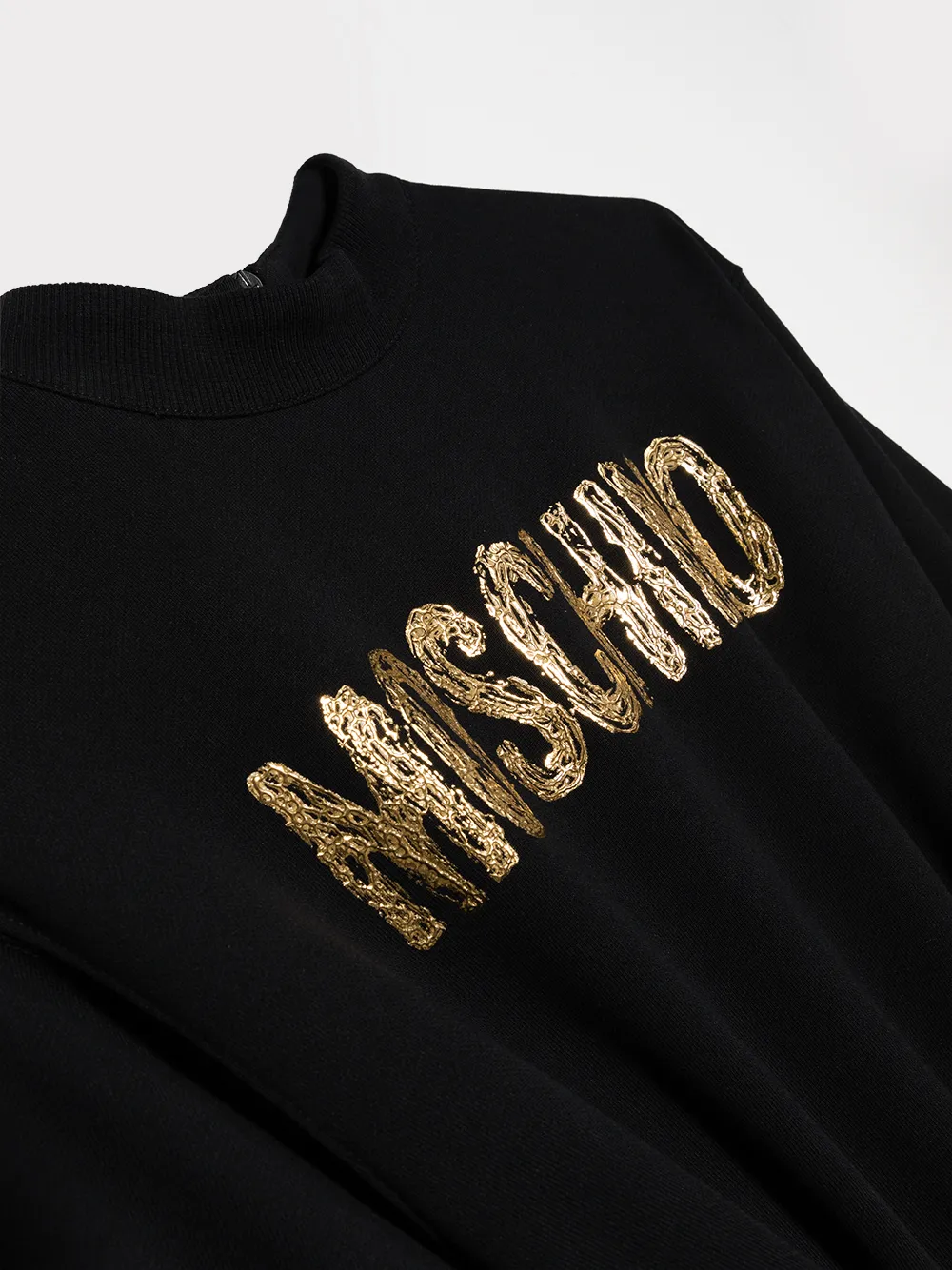 фото Moschino kids платье-свитер с логотипом