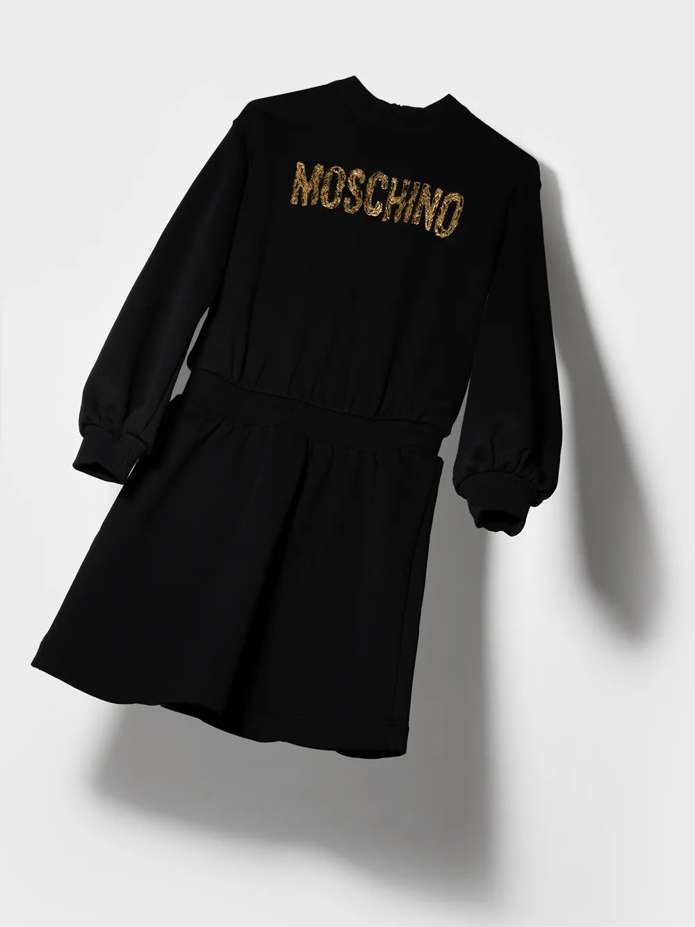 фото Moschino kids платье-свитер с логотипом