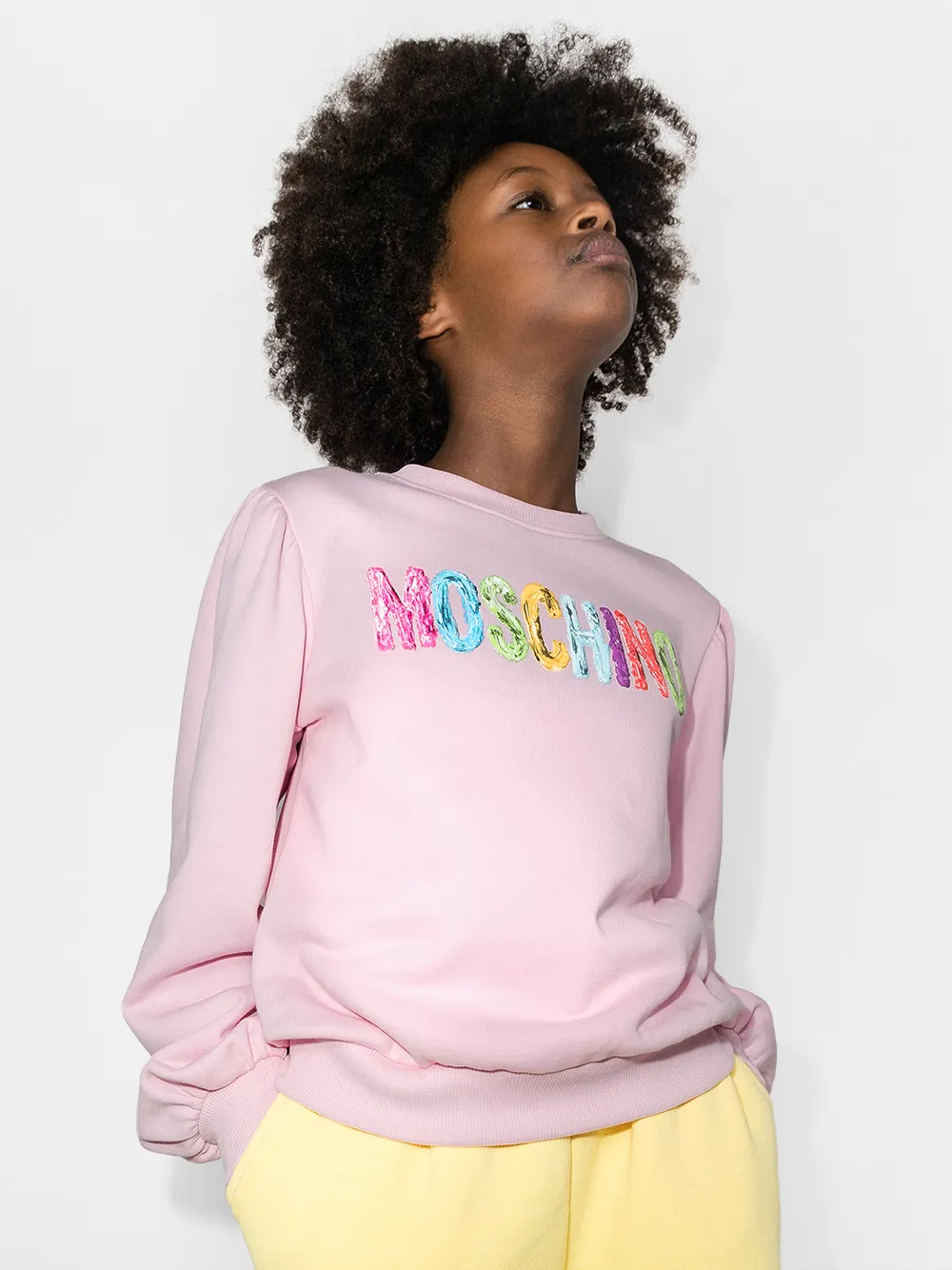 фото Moschino kids толстовка с логотипом