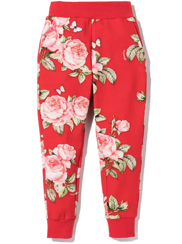 Monnalisa Rose Pattern Print Track 