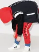 Givenchy Kids بنطال رياضي برباط وشعار الماركة مقسوم