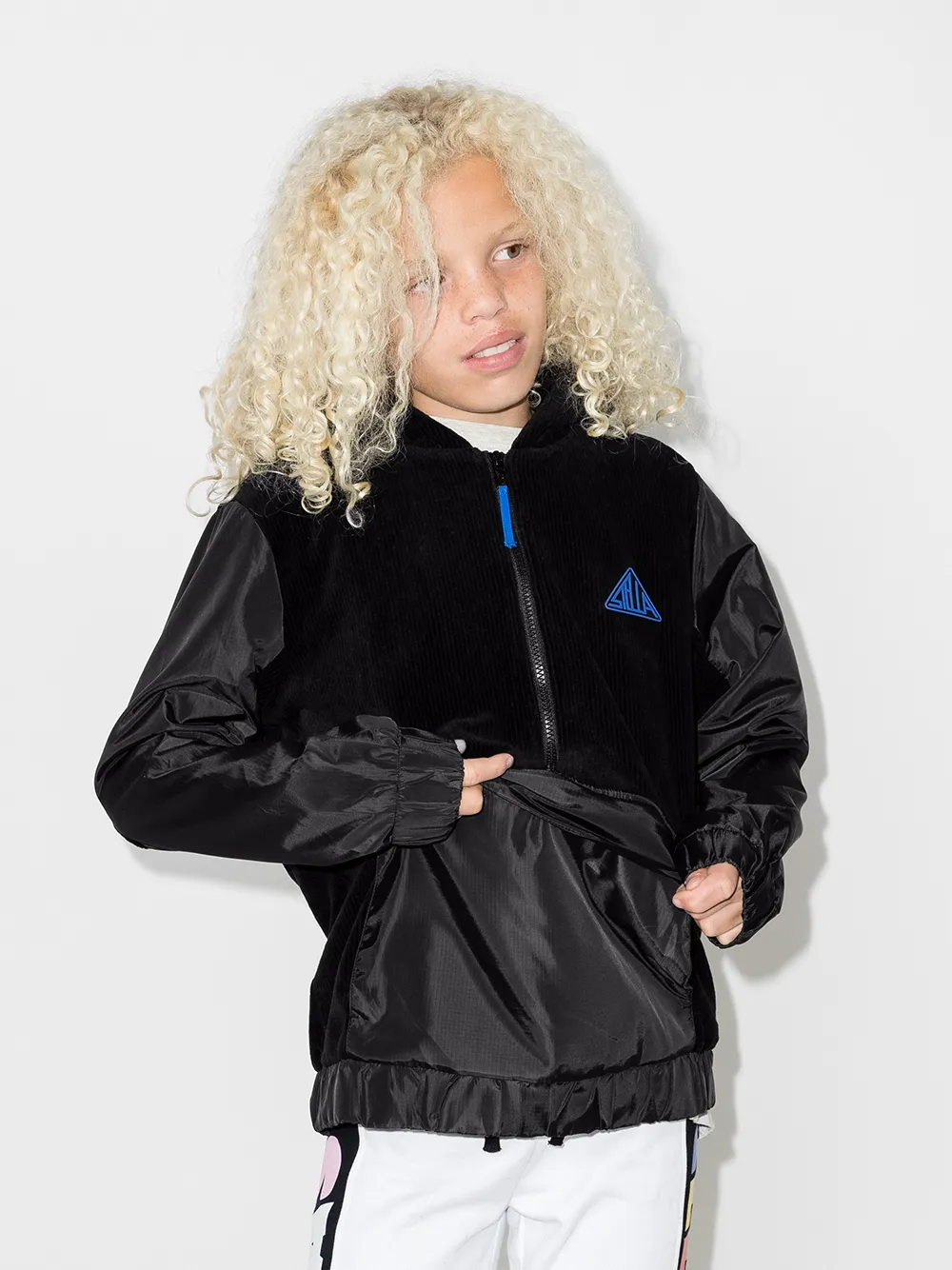 фото Stella mccartney kids вельветовое худи со вставками