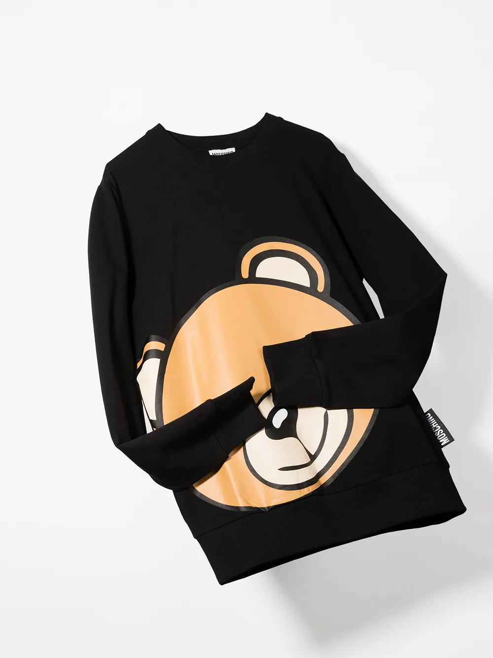 фото Moschino kids толстовка teddy с круглым вырезом