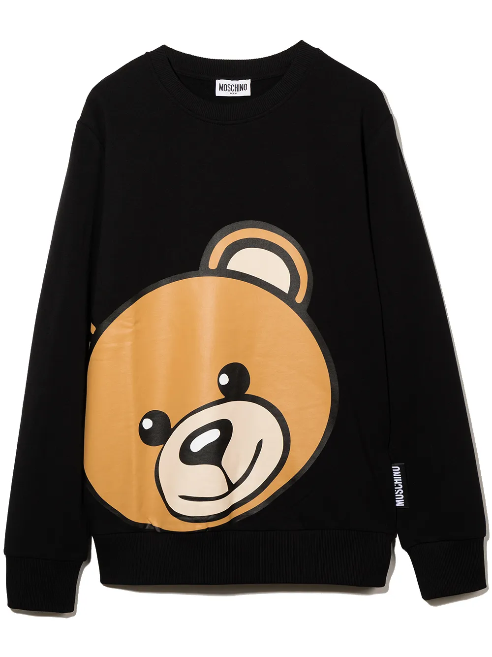 фото Moschino kids толстовка teddy с круглым вырезом