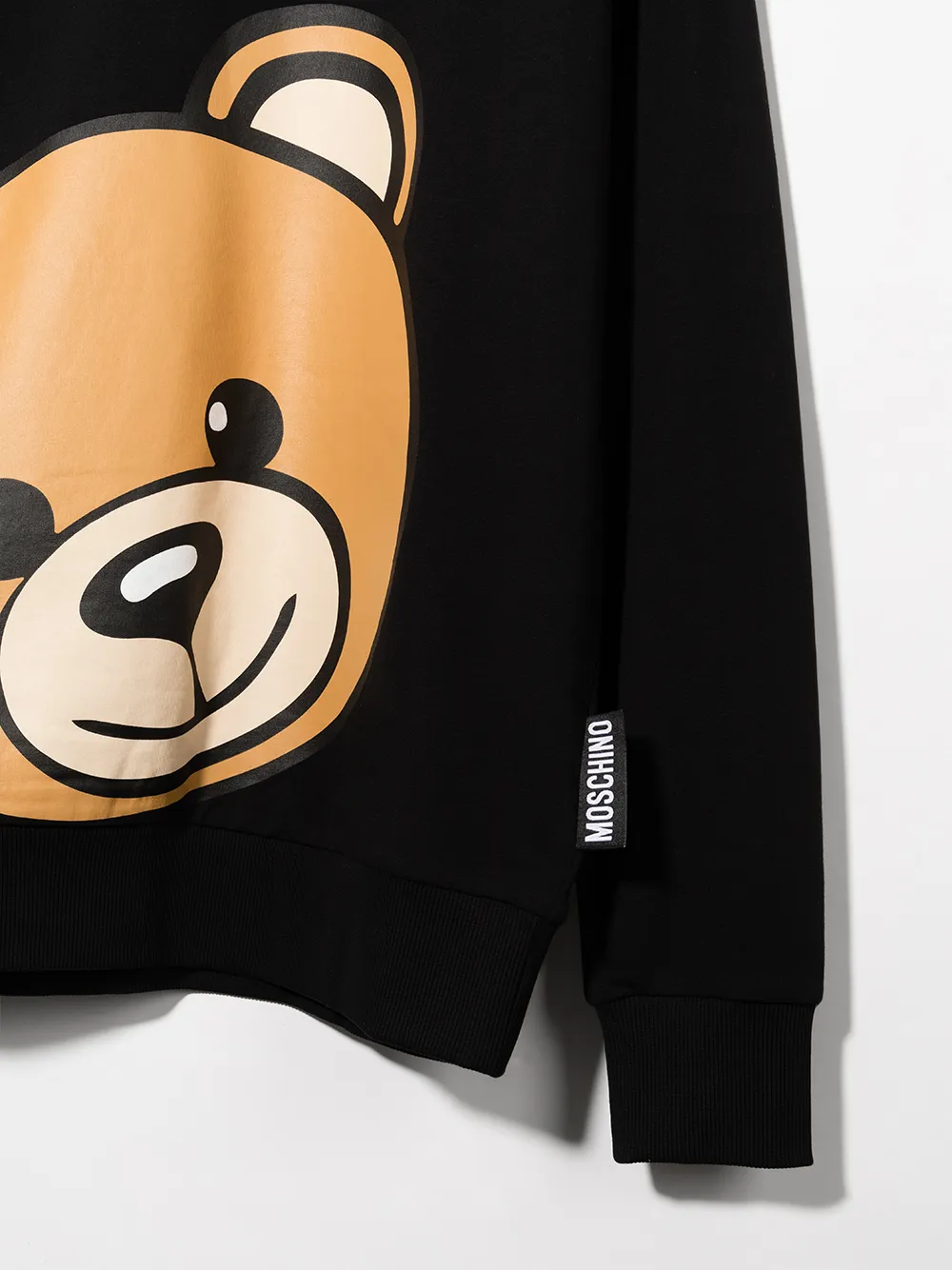 фото Moschino kids толстовка teddy с круглым вырезом