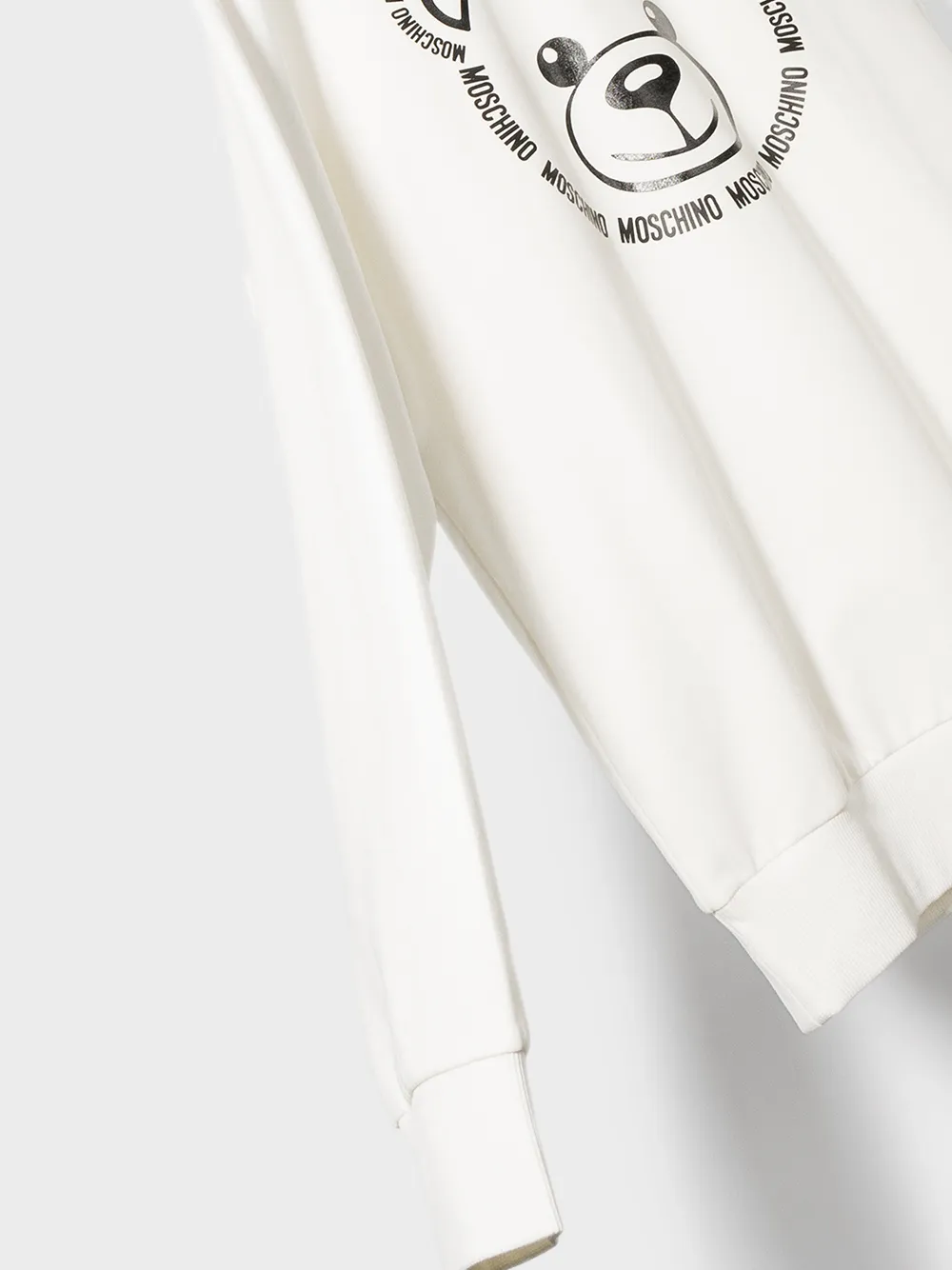 фото Moschino kids толстовка с круглым вырезом и принтом teddy bear