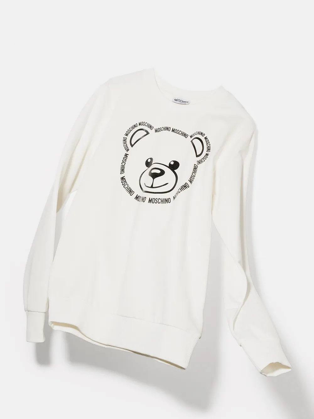 фото Moschino kids толстовка с круглым вырезом и принтом teddy bear