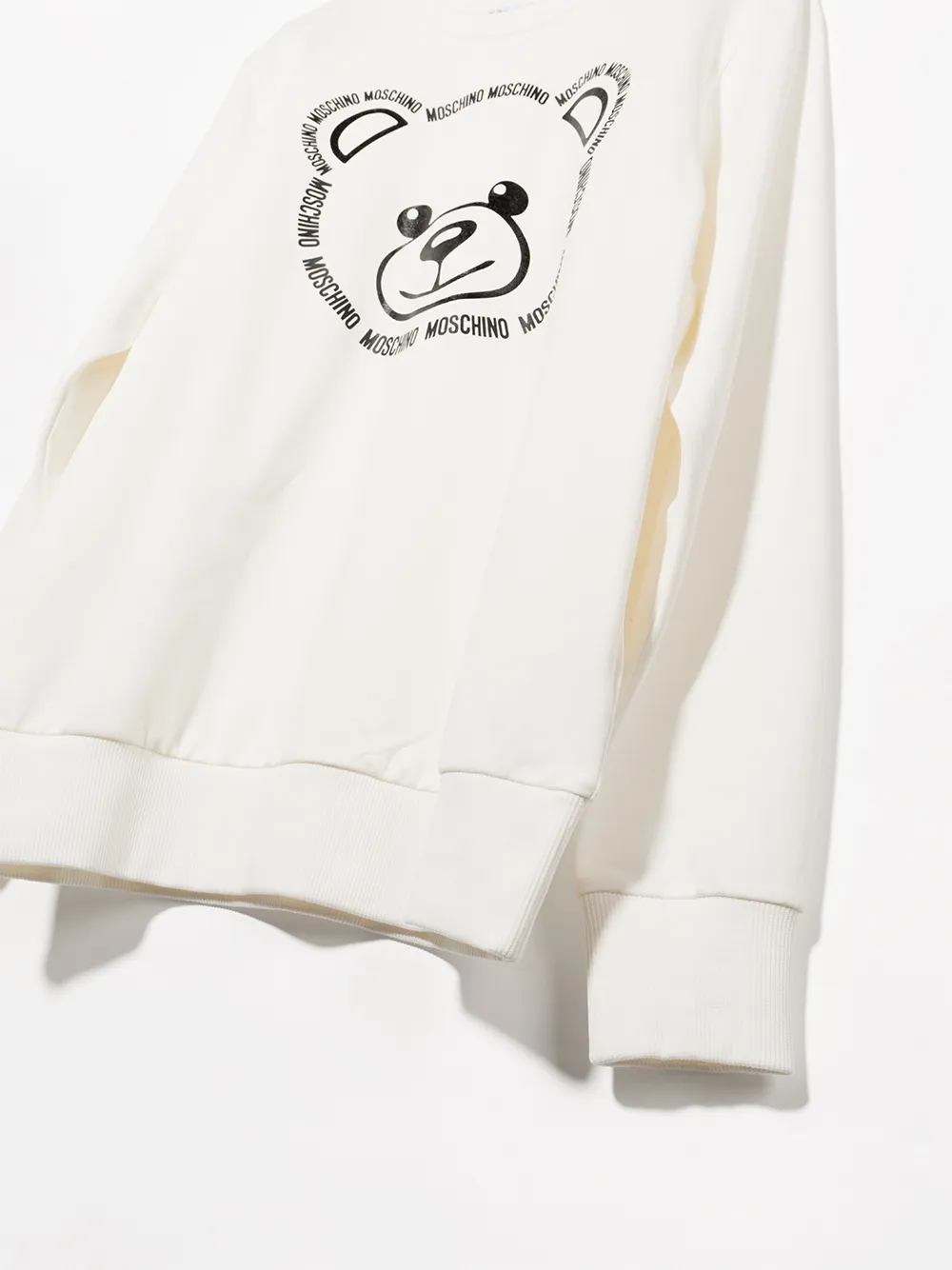 фото Moschino kids толстовка с круглым вырезом и принтом teddy bear