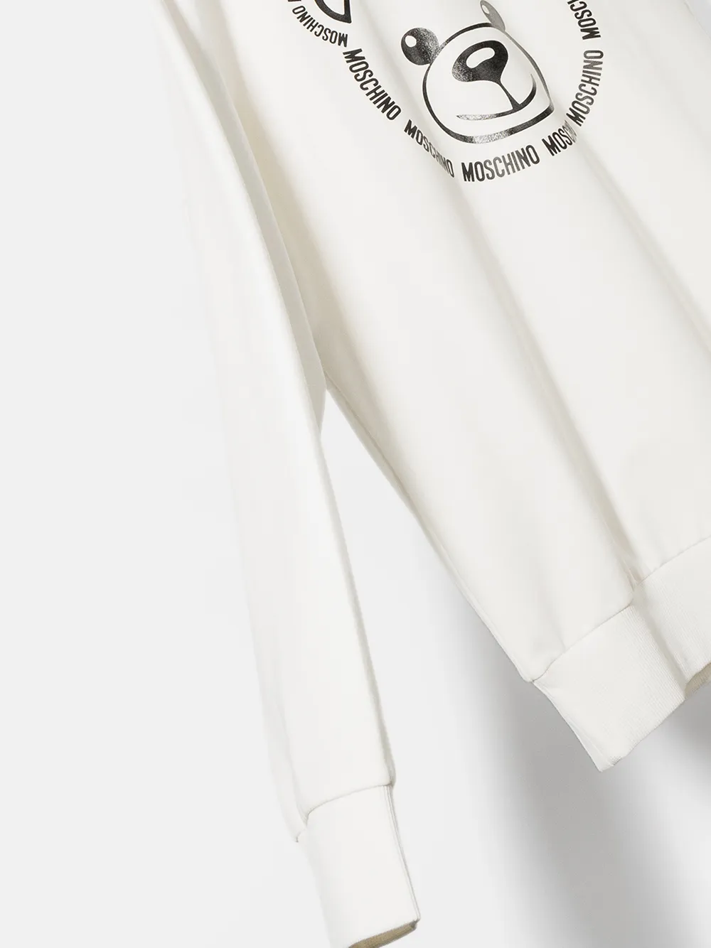 фото Moschino kids толстовка с круглым вырезом и принтом teddy bear