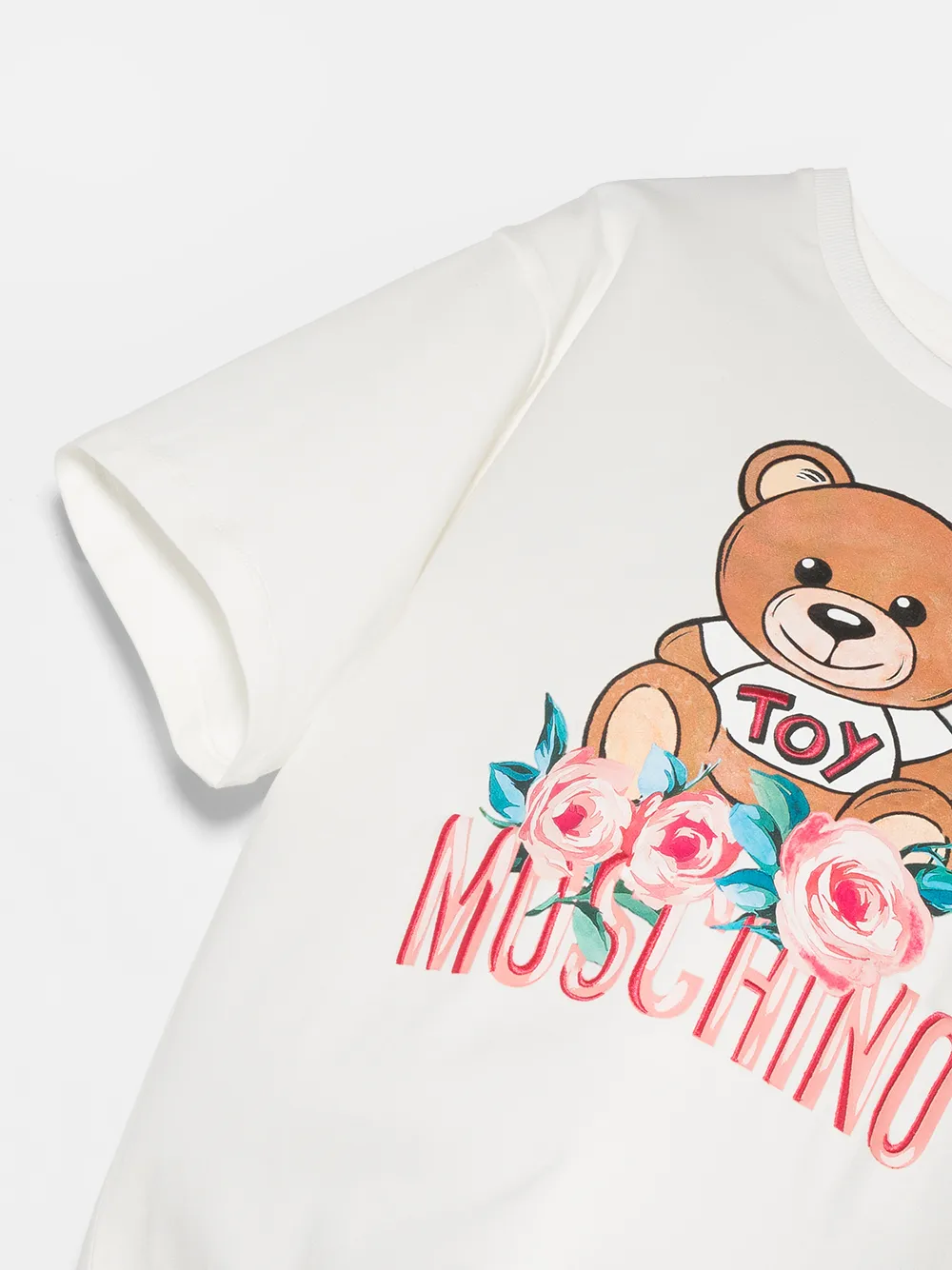 фото Moschino kids футболка с графичным принтом