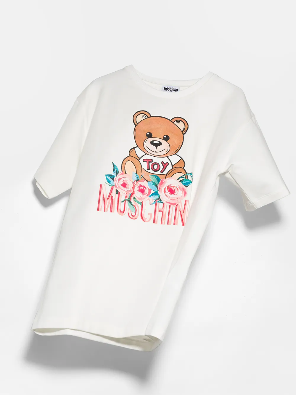 фото Moschino kids футболка с графичным принтом