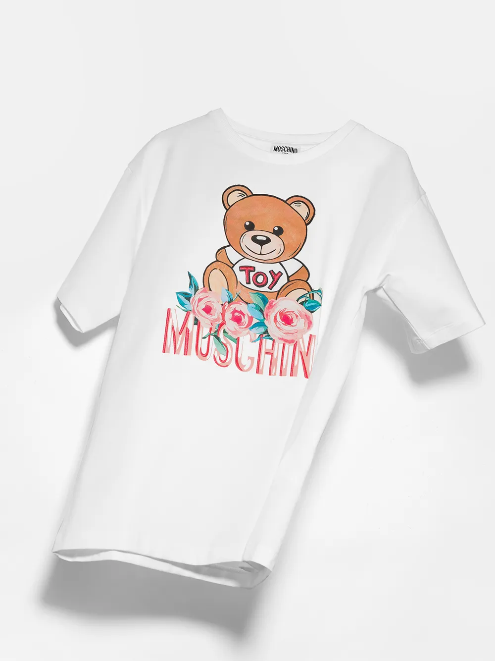 фото Moschino kids футболка с графичным принтом