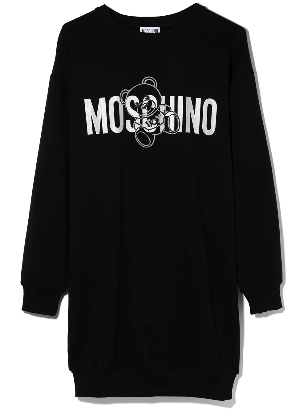 фото Moschino kids платье-джемпер teddy bear