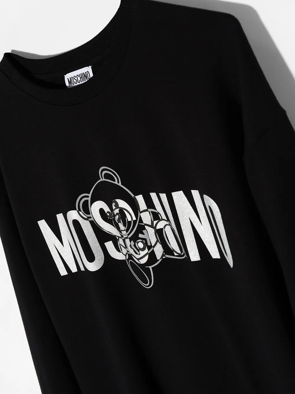 фото Moschino kids платье-джемпер teddy bear