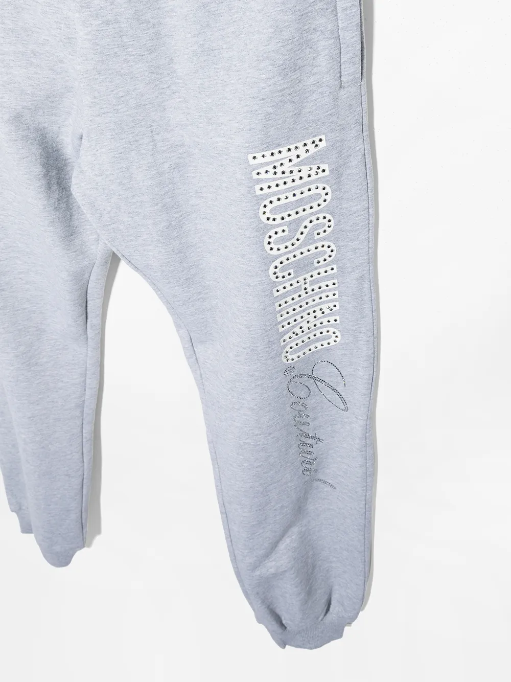 фото Moschino kids спортивные брюки с кристаллами