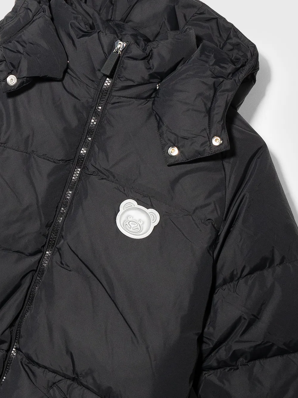 фото Moschino kids пуховик с логотипом