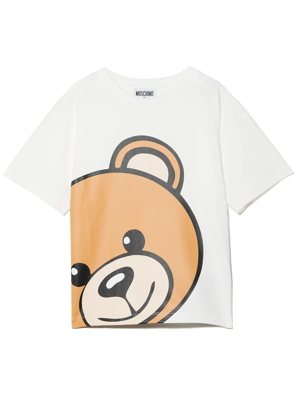 фото Moschino kids футболка с принтом teddy bear
